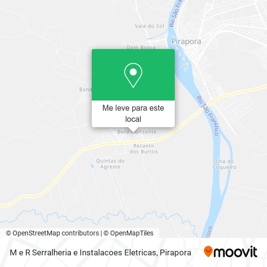 M e R Serralheria e Instalacoes Eletricas mapa
