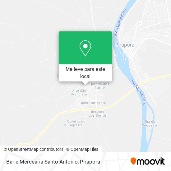 Bar e Mercearia Santo Antonio mapa