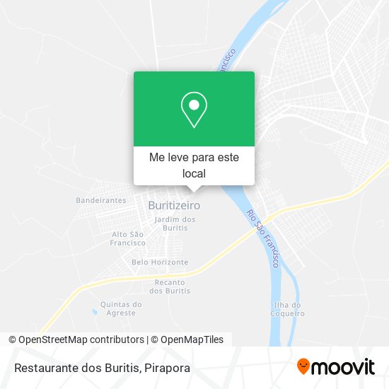 Restaurante dos Buritis mapa