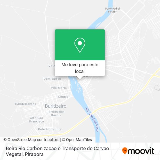 Beira Rio Carbonizacao e Transporte de Carvao Vegetal mapa