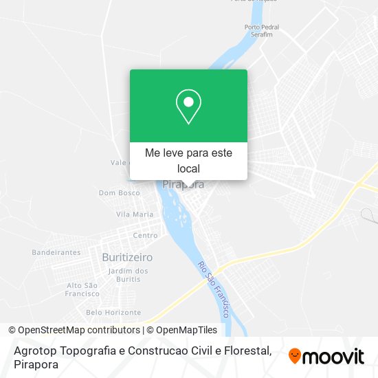 Agrotop Topografia e Construcao Civil e Florestal mapa