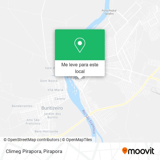 Climeg Pirapora mapa