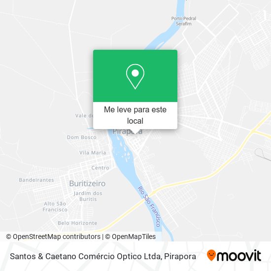 Santos & Caetano Comércio Optico Ltda mapa