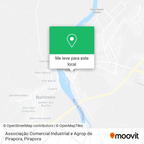 Associação Comercial Industrial e Agrop de Pirapora mapa