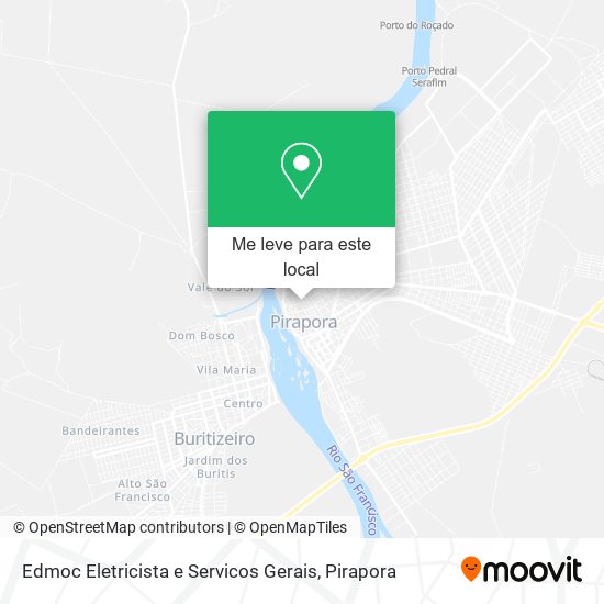 Edmoc Eletricista e Servicos Gerais mapa