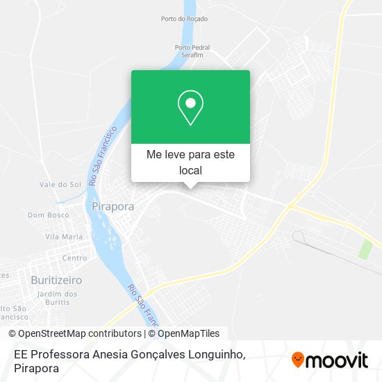 EE Professora Anesia Gonçalves Longuinho mapa