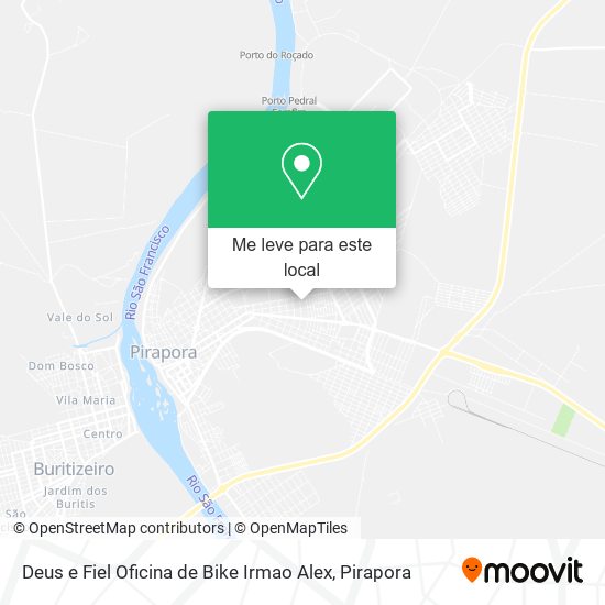 Deus e Fiel Oficina de Bike Irmao Alex mapa