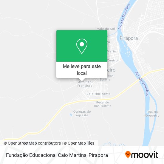 Fundação Educacional Caio Martins mapa