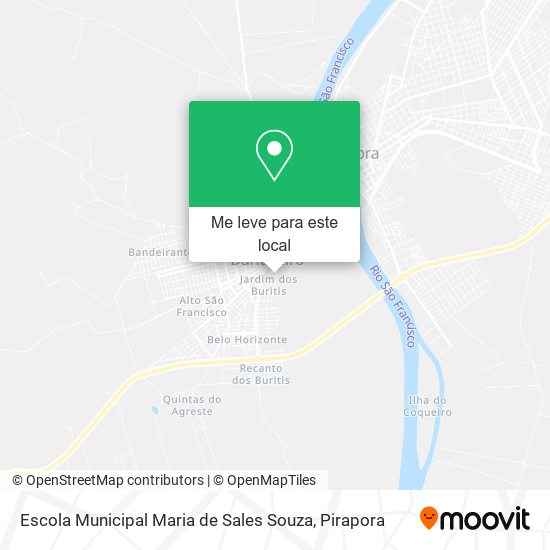 Escola Municipal Maria de Sales Souza mapa