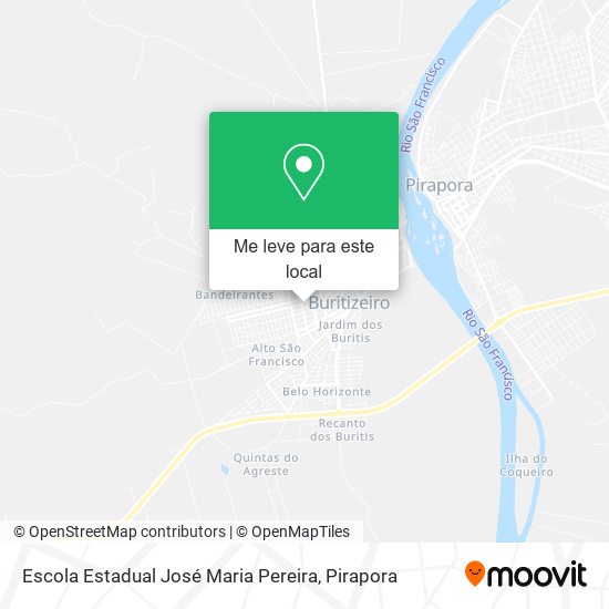 Escola Estadual José Maria Pereira mapa