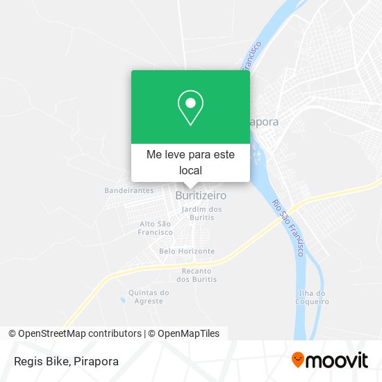 Regis Bike mapa