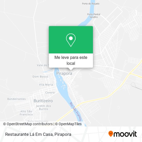 Restaurante Lá Em Casa mapa