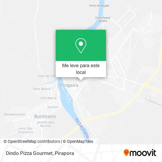 Dindo Pizza Gourmet mapa