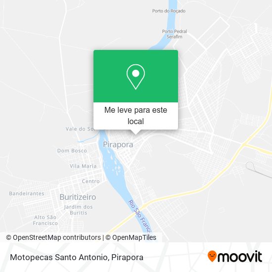 Motopecas Santo Antonio mapa