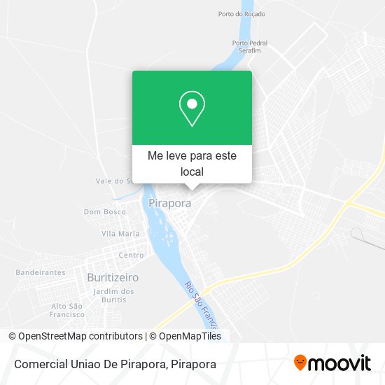 Comercial Uniao De Pirapora mapa