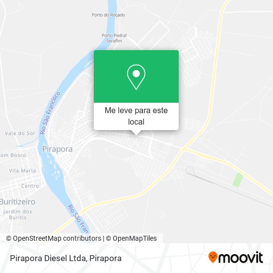 Pirapora Diesel Ltda mapa