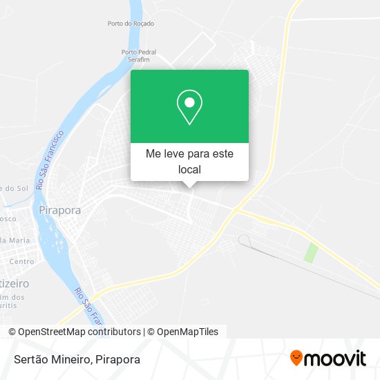Sertão Mineiro mapa