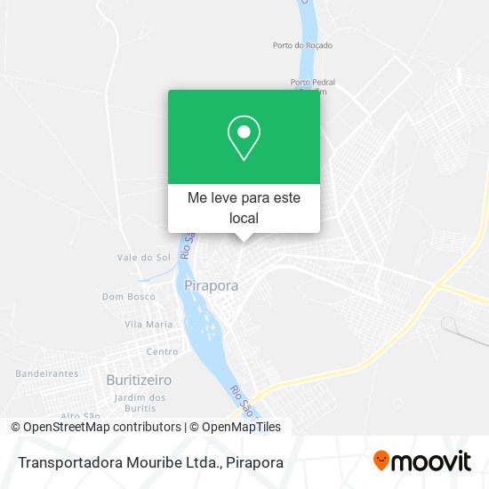 Transportadora Mouribe Ltda. mapa