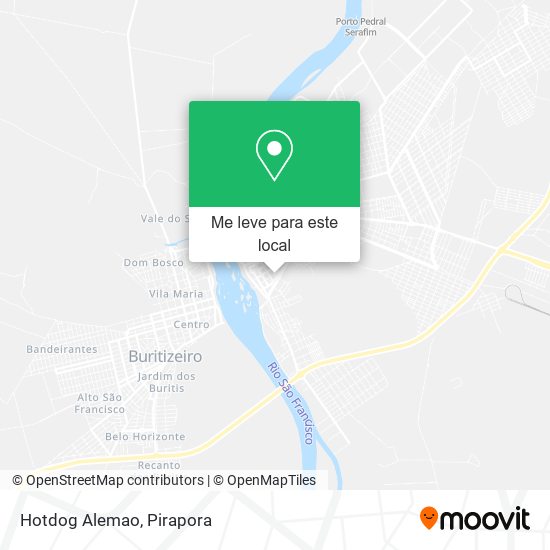 Hotdog Alemao mapa