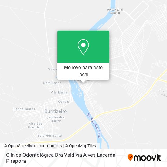 Clínica Odontológica Dra Valdívia Alves Lacerda mapa