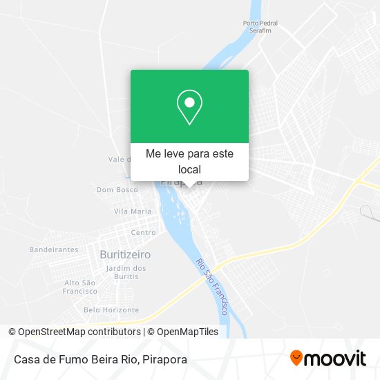 Casa de Fumo Beira Rio mapa