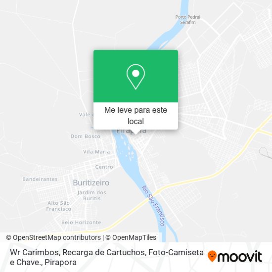 Wr Carimbos, Recarga de Cartuchos, Foto-Camiseta e Chave. mapa