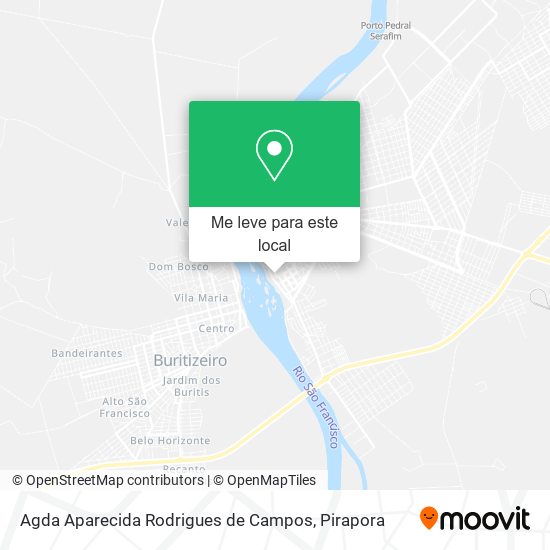 Agda Aparecida Rodrigues de Campos mapa
