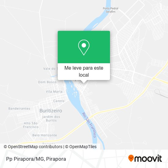 Pp Pirapora/MG mapa