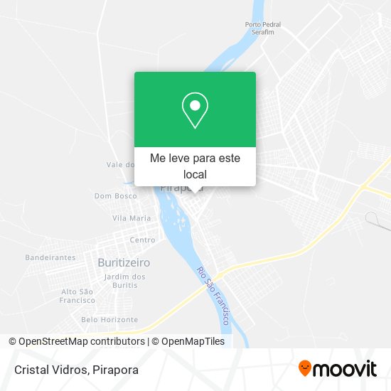 Cristal Vidros mapa
