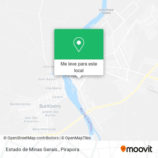 Estado de Minas Gerais. mapa