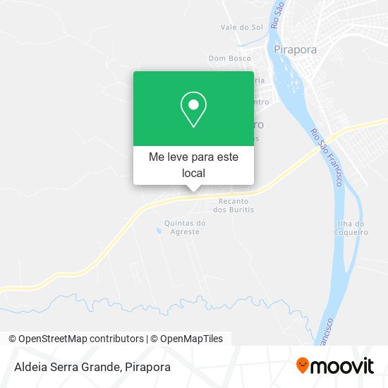 Aldeia Serra Grande mapa