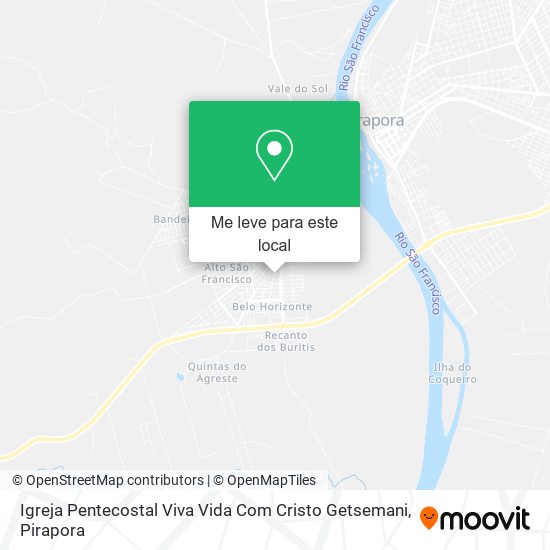 Igreja Pentecostal Viva Vida Com Cristo Getsemani mapa