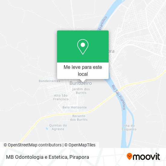 MB Odontologia e Estetica mapa