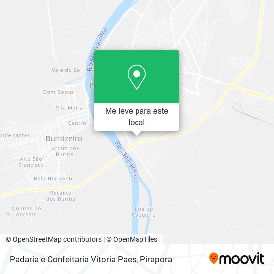 Padaria e Confeitaria Vitoria Paes mapa