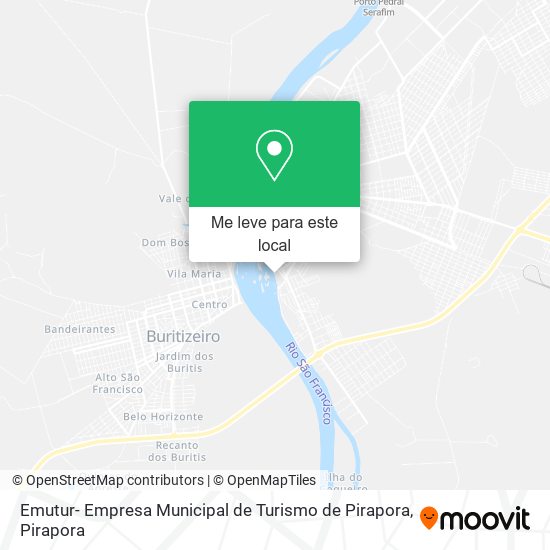 Emutur- Empresa Municipal de Turismo de Pirapora mapa