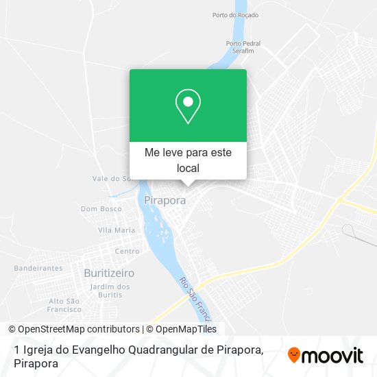 1 Igreja do Evangelho Quadrangular de Pirapora mapa