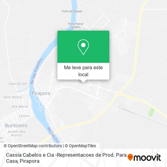 Cassia Cabelos e Cia -Representacoes de Prod. Para Casa mapa