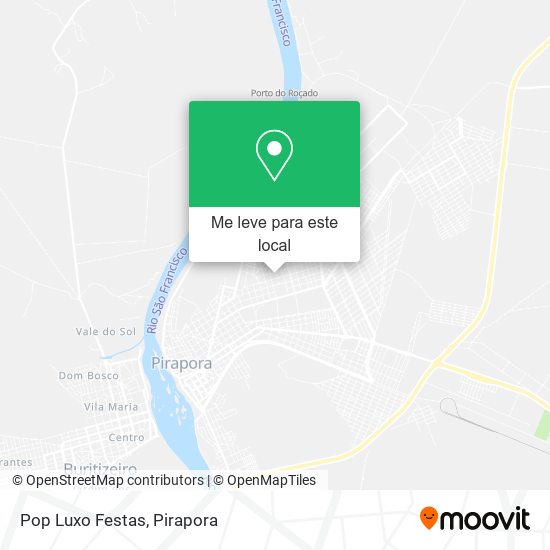 Pop Luxo Festas mapa