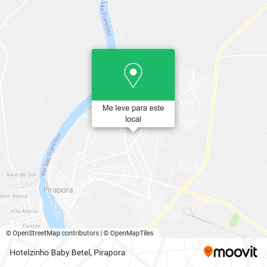 Hotelzinho Baby Betel mapa