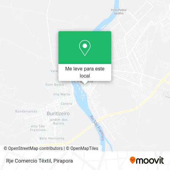 Rje Comercio Têxtil mapa