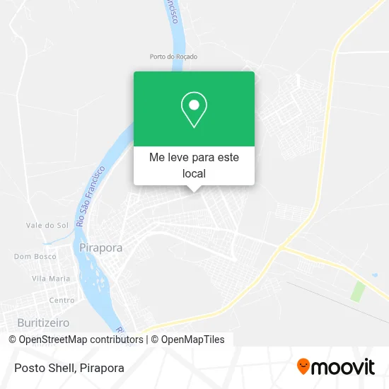 Posto Shell mapa