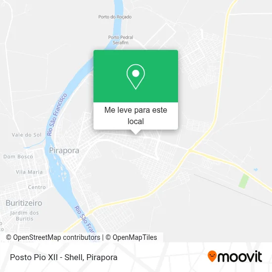 Posto Pio XII - Shell mapa