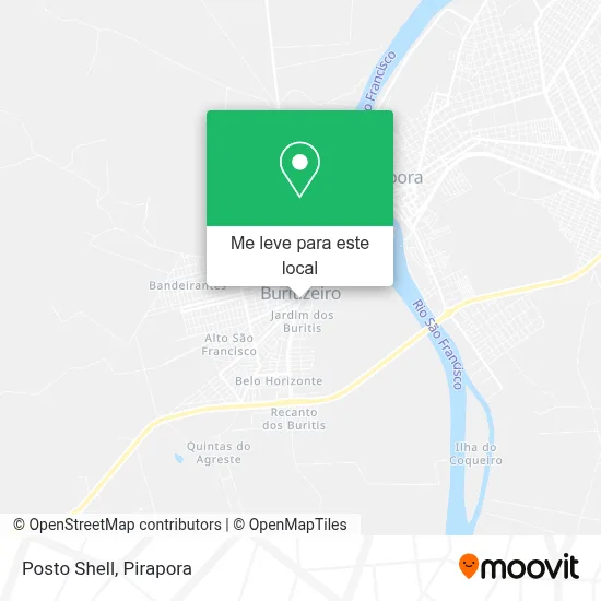 Posto Shell mapa