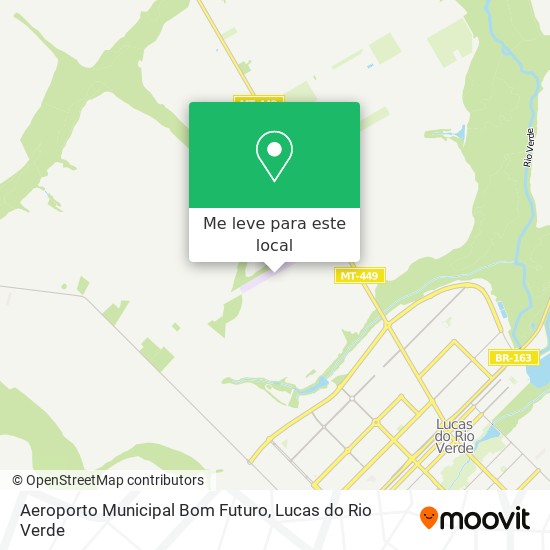 Aeroporto Municipal Bom Futuro mapa