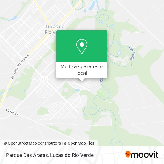 Parque Das Araras mapa