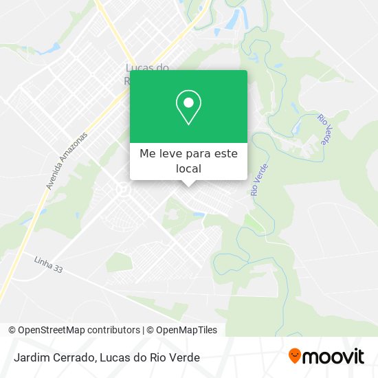 Jardim Cerrado mapa