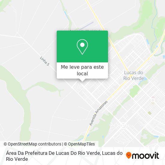 Área Da Prefeitura De Lucas Do Rio Verde mapa