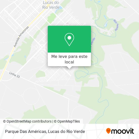 Parque Das Américas mapa