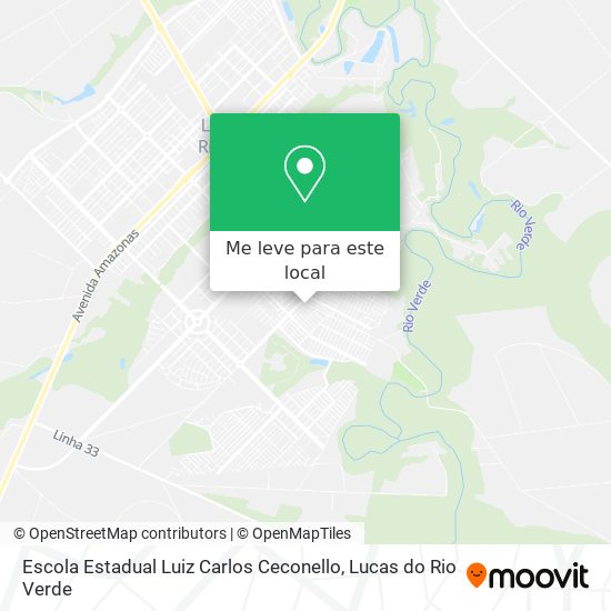 Escola Estadual Luiz Carlos Ceconello mapa