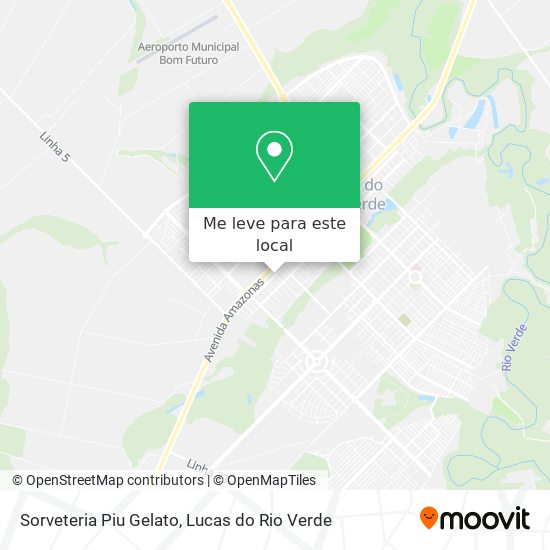 Sorveteria Piu Gelato mapa